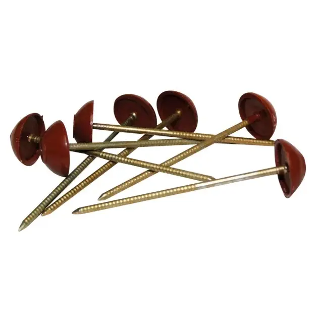 100 CLAVOS PARA PLACAS BITUMINOSAS ROJOS btm