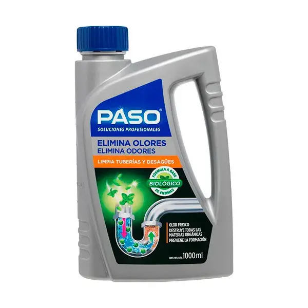 Desatascador biológico paso elimina olores 1l