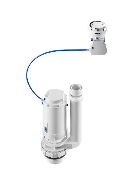 Conjunto doble descarga por cable roca, alimentación inferior
