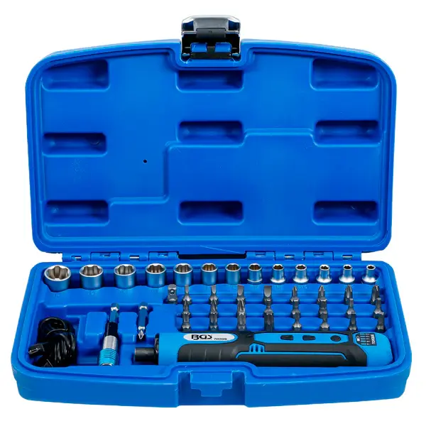 DESTORNILLADOR BATERIA + JUEGO PUNTAS Y VASOS [41 PIEZAS] BGS