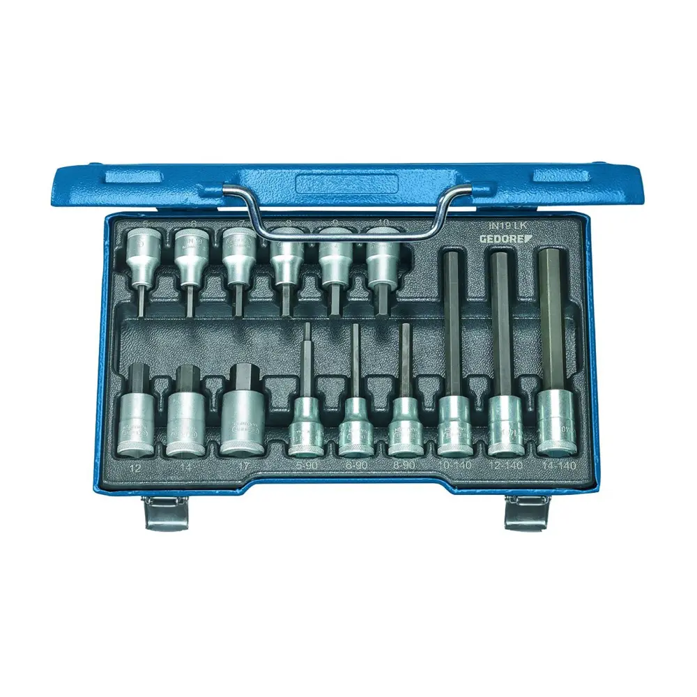 Gedore 19 lkm - juego de vasos inbus 1/2 (6129360)