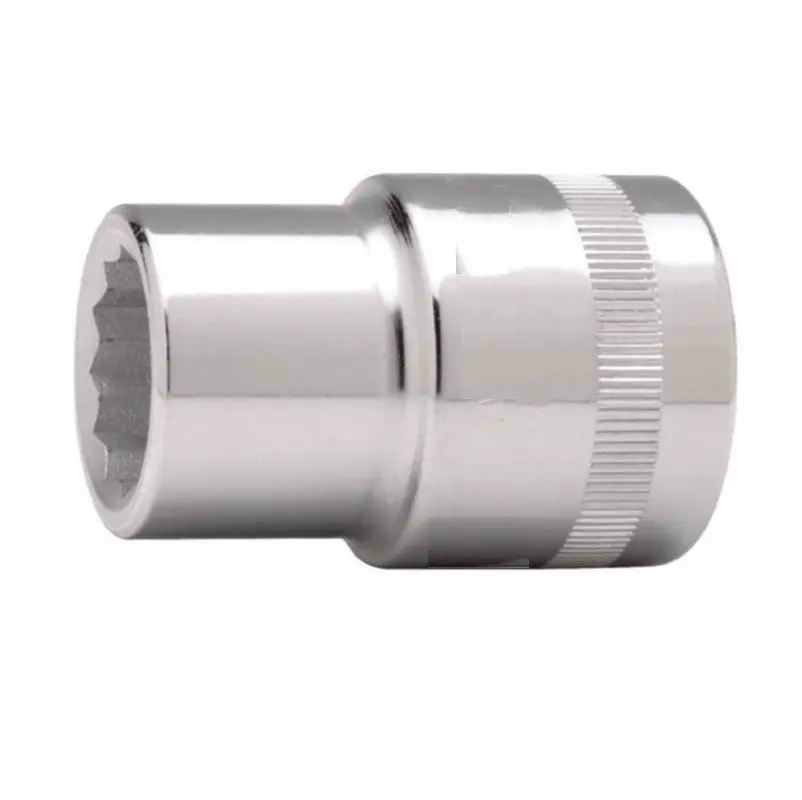 Llave vaso cuadradillo 1/2'' boca bihexagonal serie corta métrica m-21