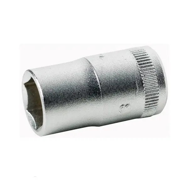 Llave vaso cuadradillo 3/8'' boca hexagonal serie corta métrica m15