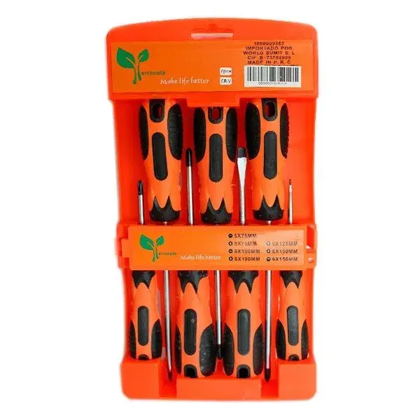 Set de destornilladores 7 piezas Terracota WS-445
