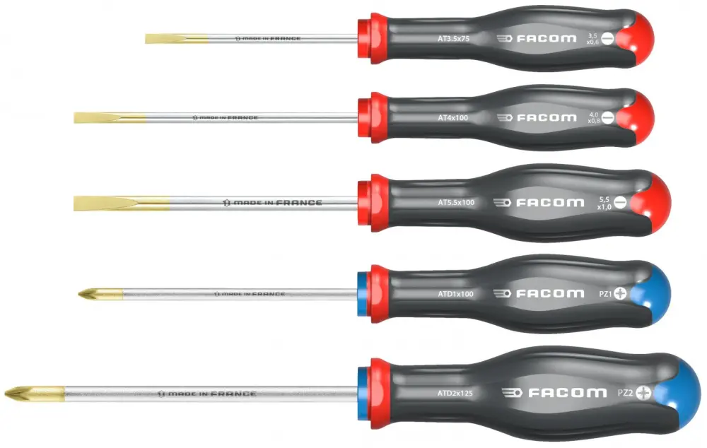 Uso juegos de destornilladores mixtos 3,5 / 4 / 5,5 / pz1 / pz2 facom