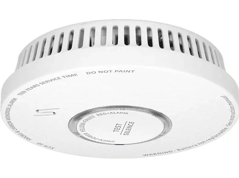 ALECTO Détecteur de fumée et de monoxyde de carbone SCA-10 Blanc (A004199) Fácil Activación