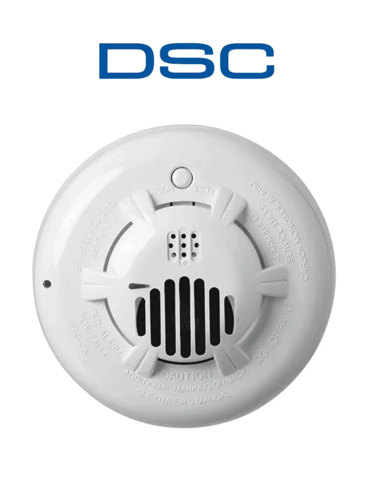 Detector de Humo DSC PG9933 - Detector Inalambrico de Monoxido de Carbono POWER G se adapta con NEO, QOLSYS, IOTEGA y PSP