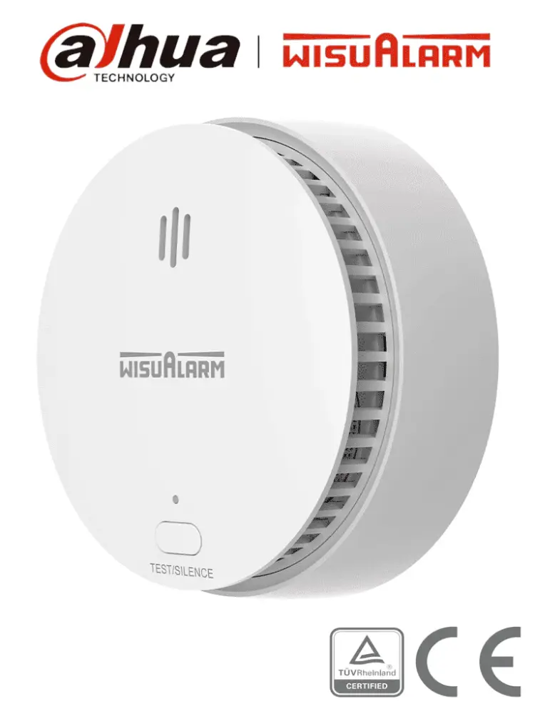 DAHUA WISUALARM DHI-HY-SA20B - Detector de Humo Por separado (Autonomo), Sensor Fotoeléctrico, Sonido de Alarma de 85dB, ...