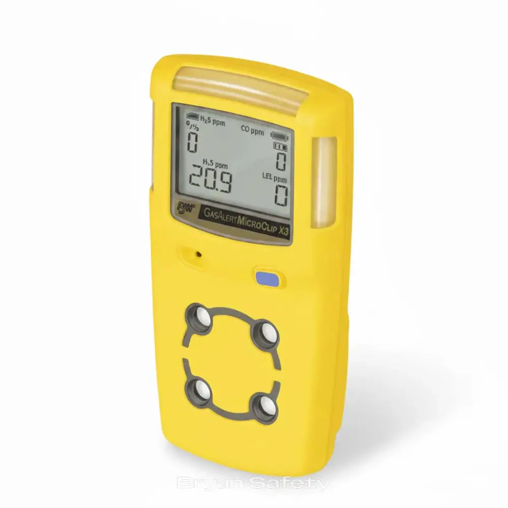 Detector Multigas Honeywell BW™ MicroClip X3 | Vida Útil de 5 ños y Confiabilidad Sobresaliente