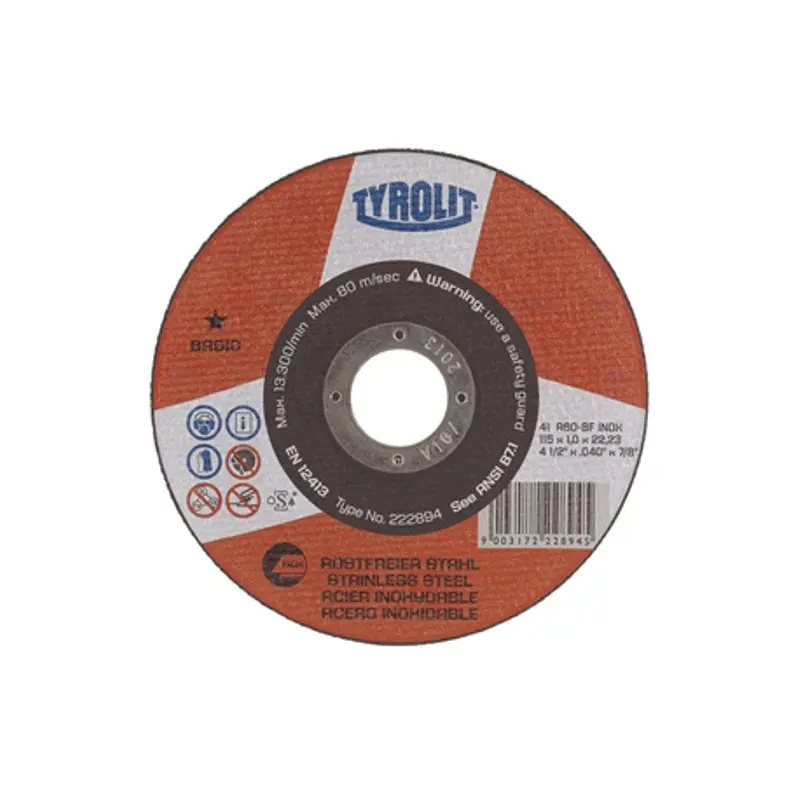 Disco cortar inoxidable 115x1x22 Duver