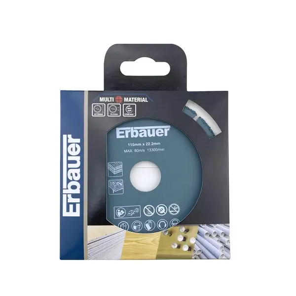 Disco metal multimaterial 115x1,2 mm Erbauer