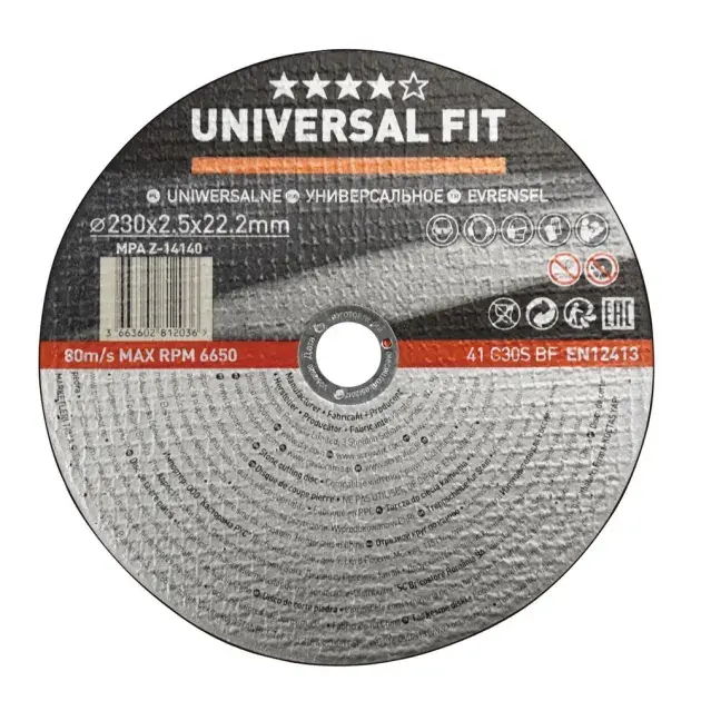 Disco de corte piedra 230 x 2,5 mm universal fit universal_fit