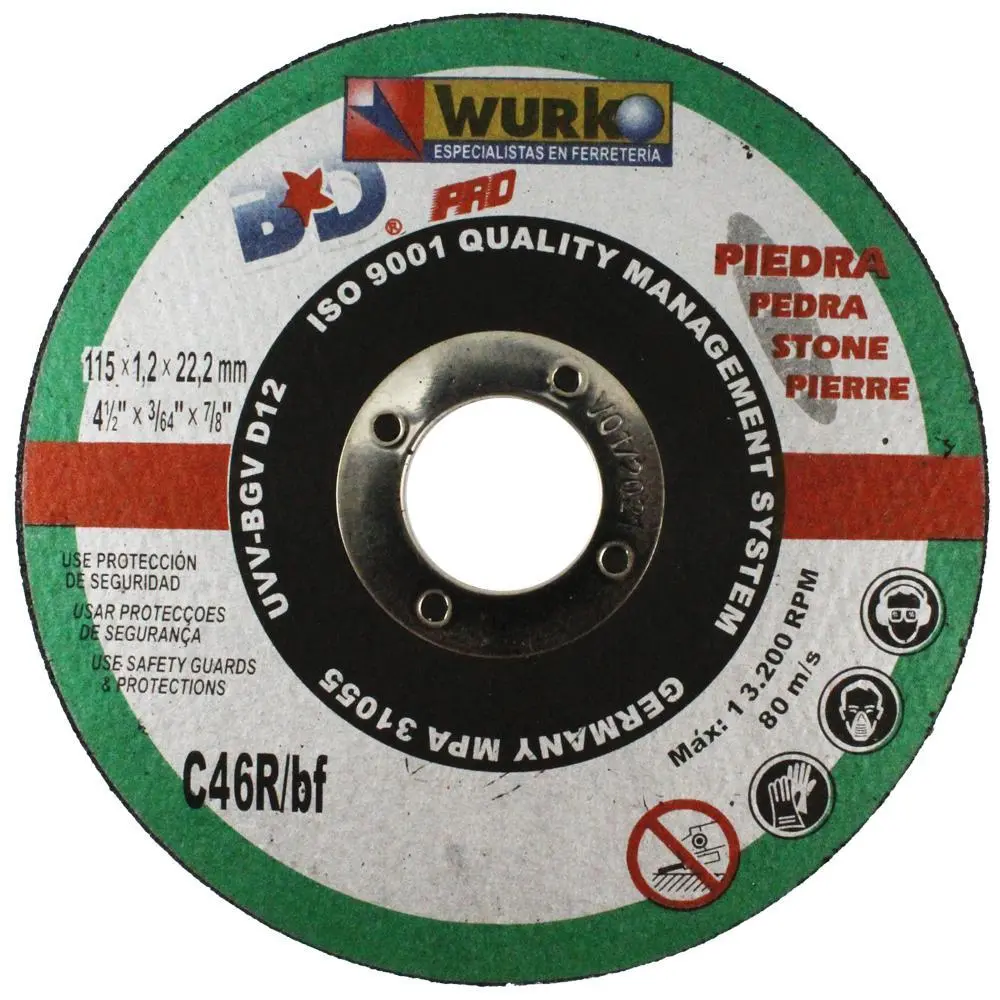 Disco abrasivo 230x2x22,2 corte ceramica Wurko