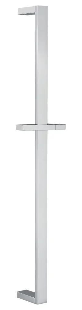 Juego de Toalleros Barra Soporte Ducha Ajustable en altura 60 cm Acero inoxidable y soportes de ABS cromado. 61503