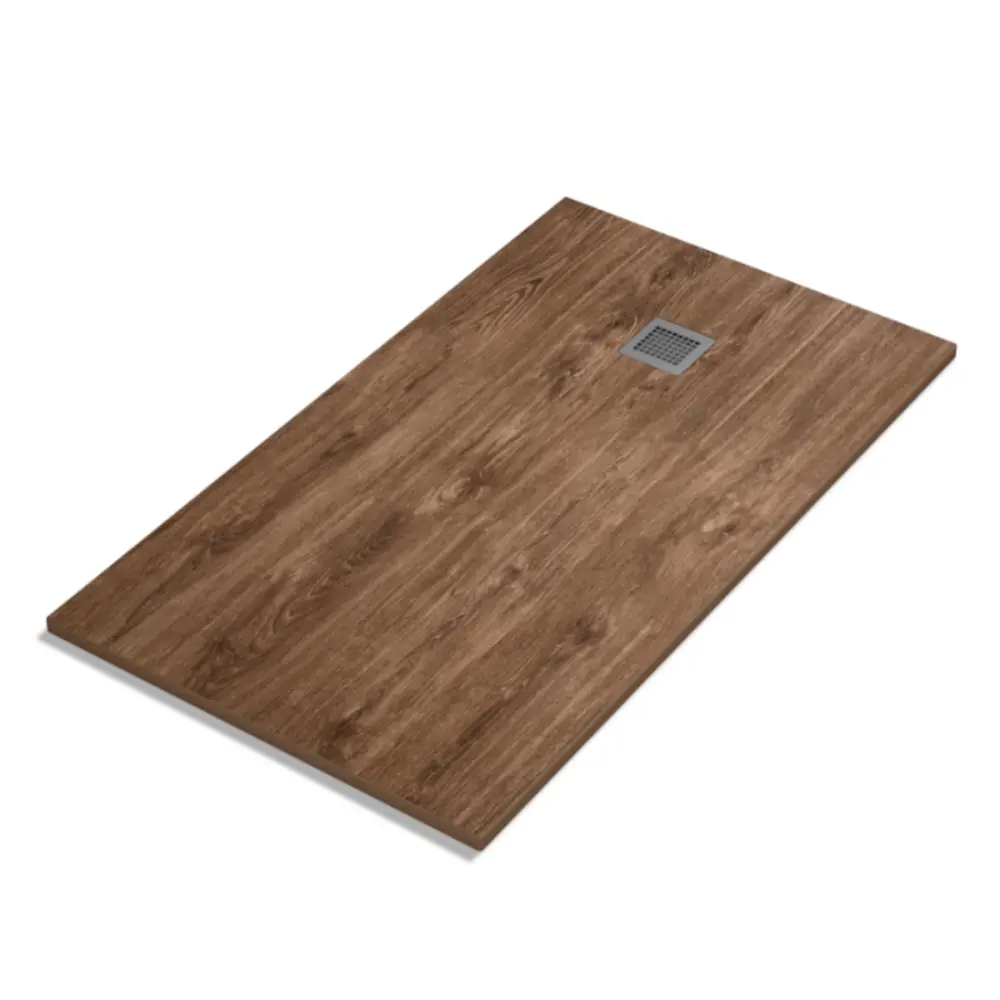 Plato ducha resina extraplano 190 x 95cm roble negro