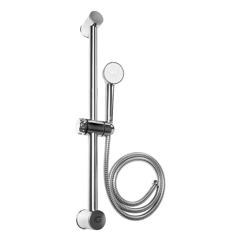 Torre Ducha Escualizable En Abs En Acero + Manguera con Luz LED