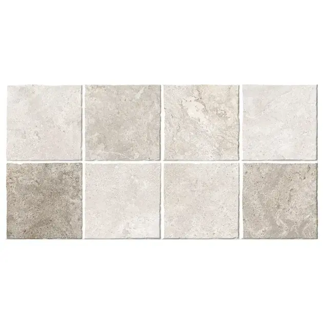 Azulejo bayaz mosaico gris