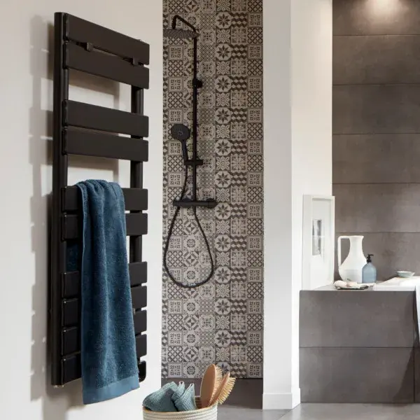 Azulejo konkrete blanco/negro decor 20x60 cm