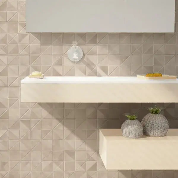 Azulejo smooth greige decor 30x60 cm