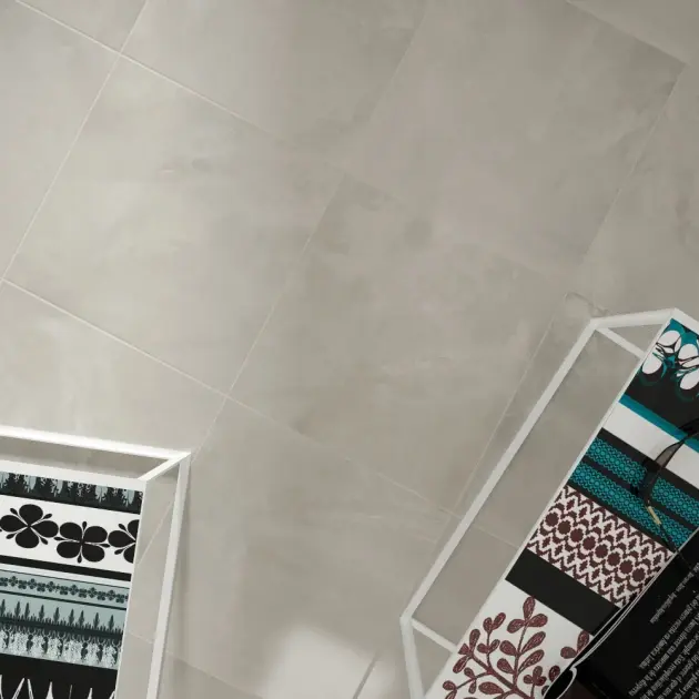 Pavimento porcelánico floated gris perla 60x60 cm colours