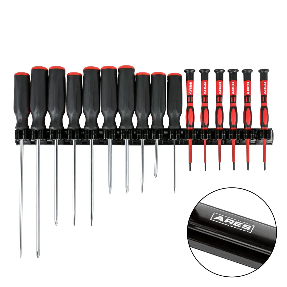 ARES 62026 - Portaherramientas tradicional negro de 16,5 pulgadas