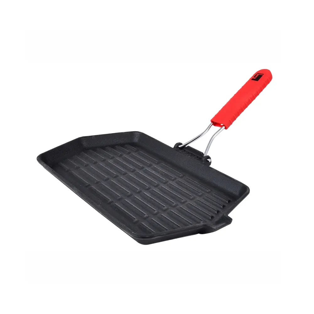 ASADOR RECTANGULAR 34CM HIERRO FUNDIDO BBQ