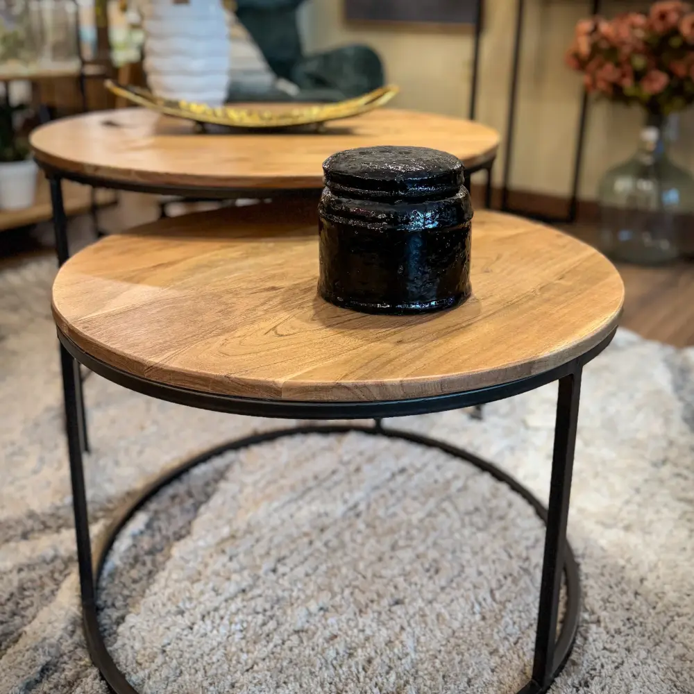 Bote negro de cerámica 13x15x15 cm en Acero Inoxidable