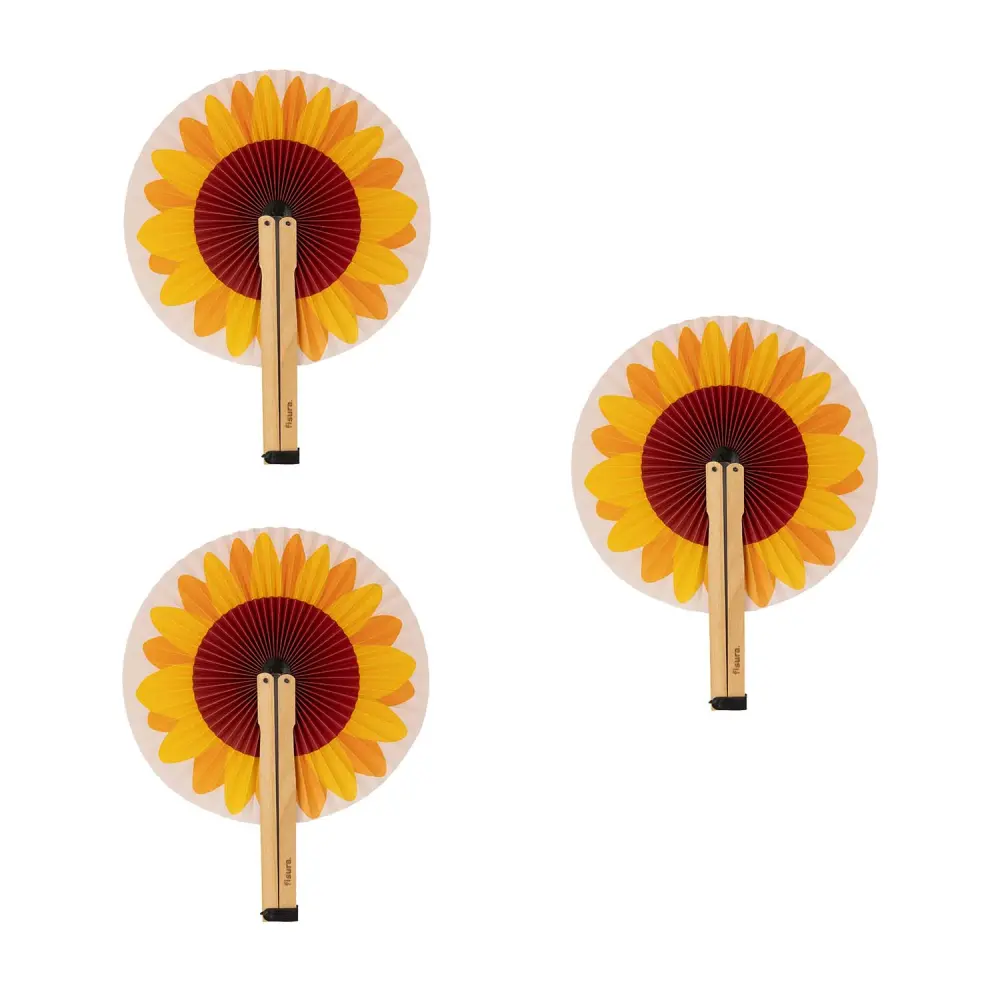 Certificado +++ Abanico pai pai “girasol” 3 unidades