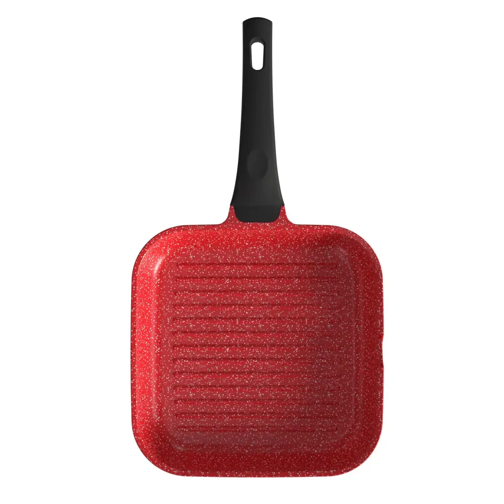Churrasquera Grill 28 cm Roja Eficiencia Energética ++
