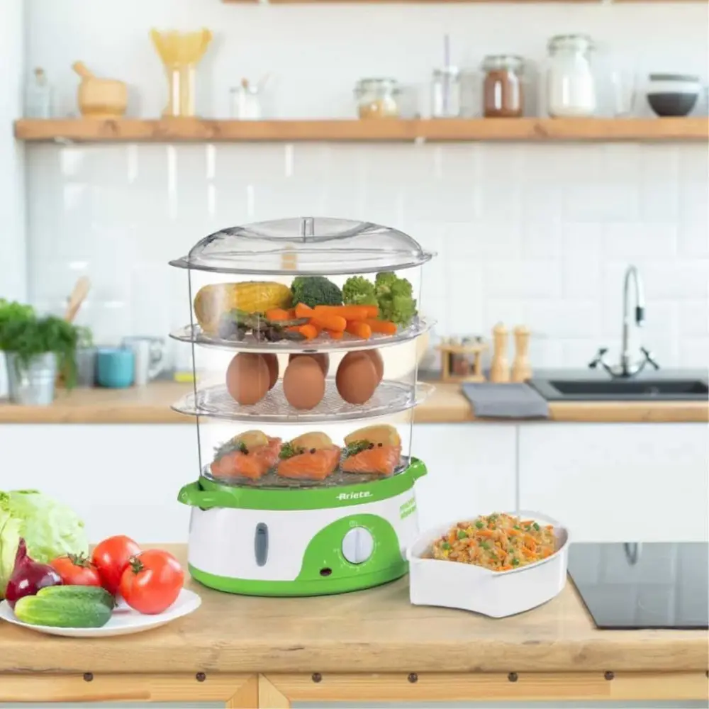 Cocedor vapor de 3 pisos Ariete para Uso Doméstico Intensivo