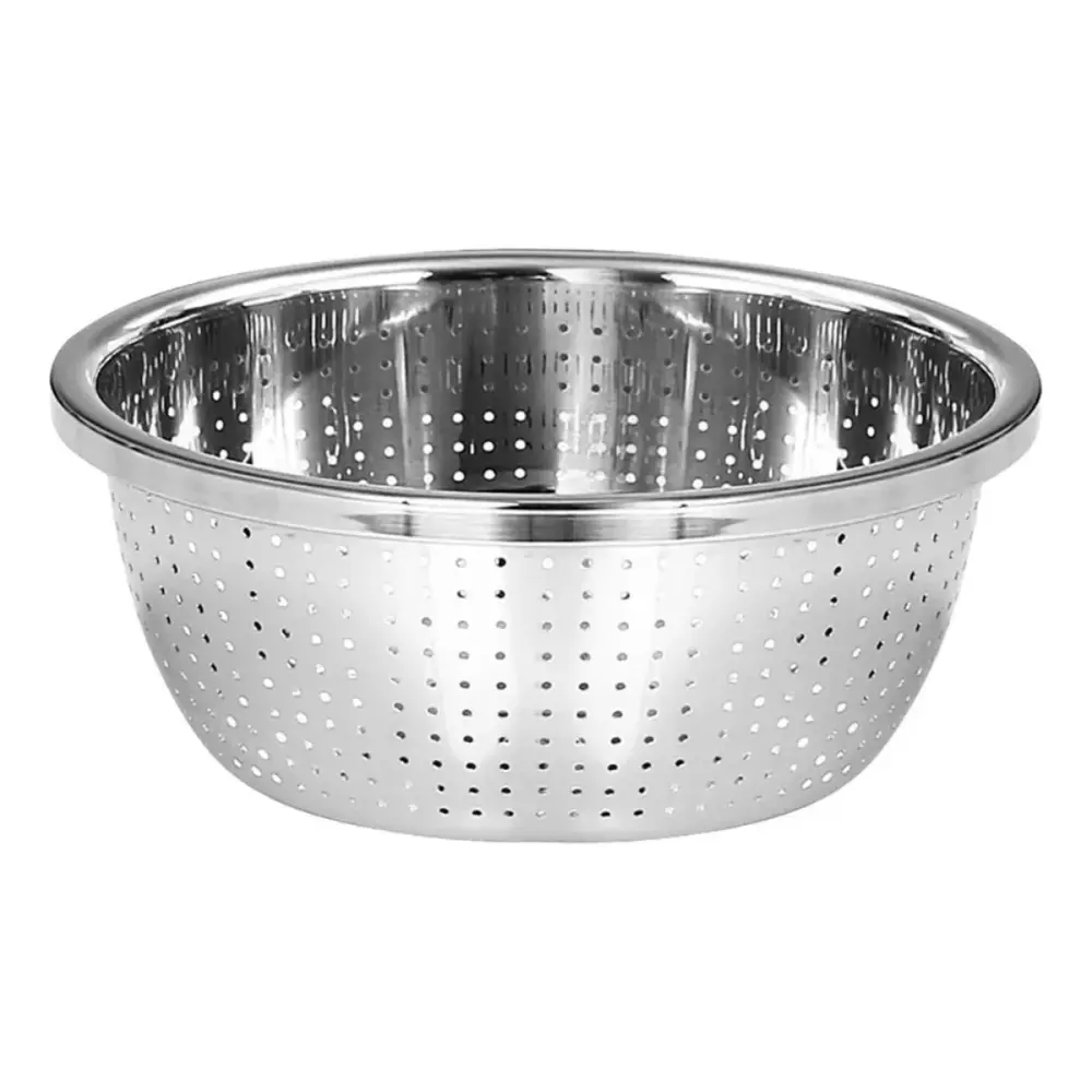Colador Grueso de Acero Inoxidable 30cm para Cocina