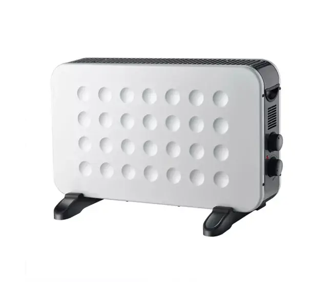 convector electrico metálico color blanco serie hogar 61cm con Filtro de Carbón Activado