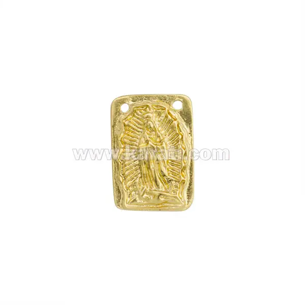 Dije Chapa Virgen 16x11mm Dorado