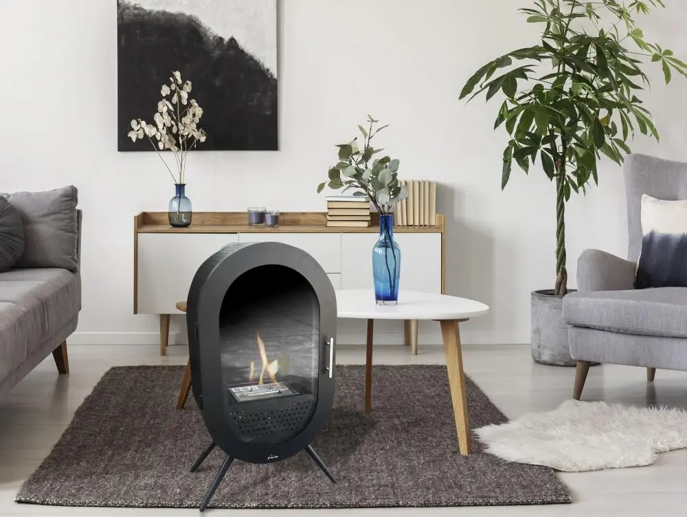 Estufa de bioetanol diseño de época