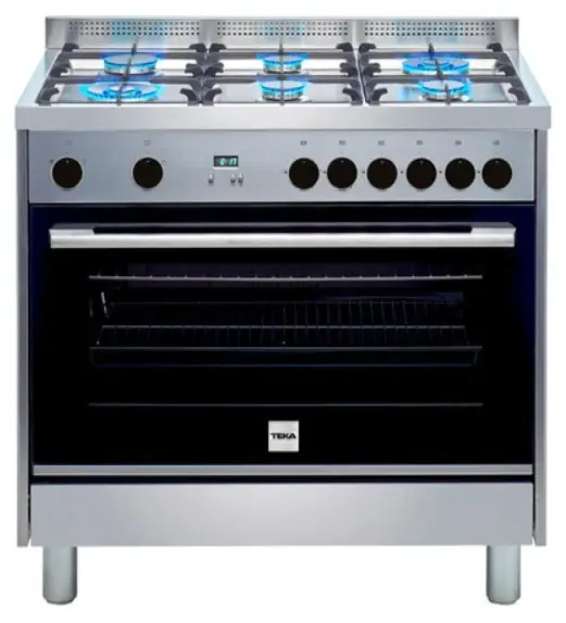 Estufa de Gas 90cm Teka FS3RS966GGX Set de 2 Piezas