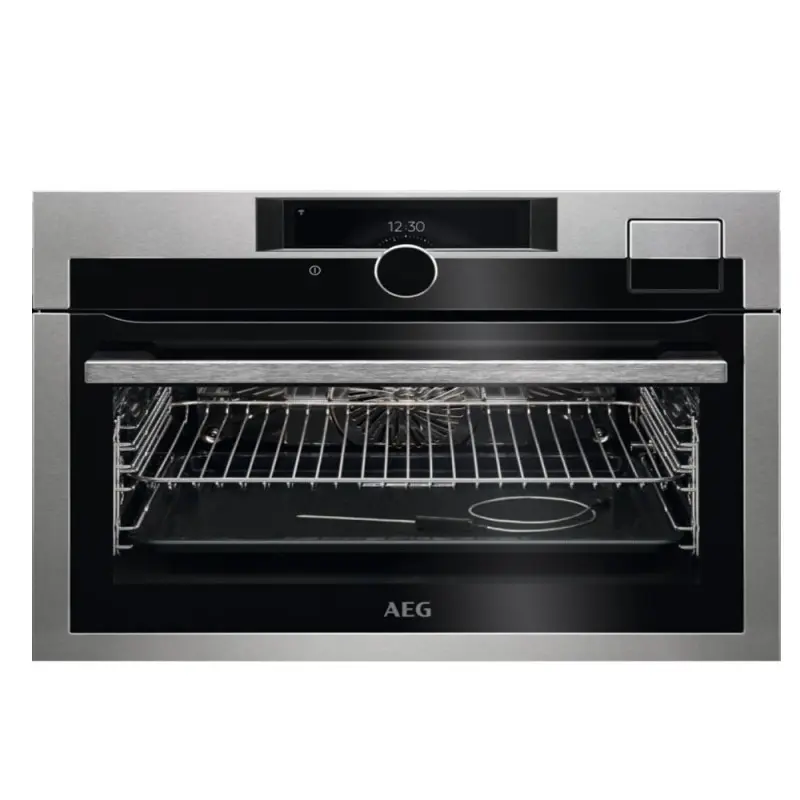Horno AEG kse998290m inox vapor 45cm con 5 ños de Garantí
