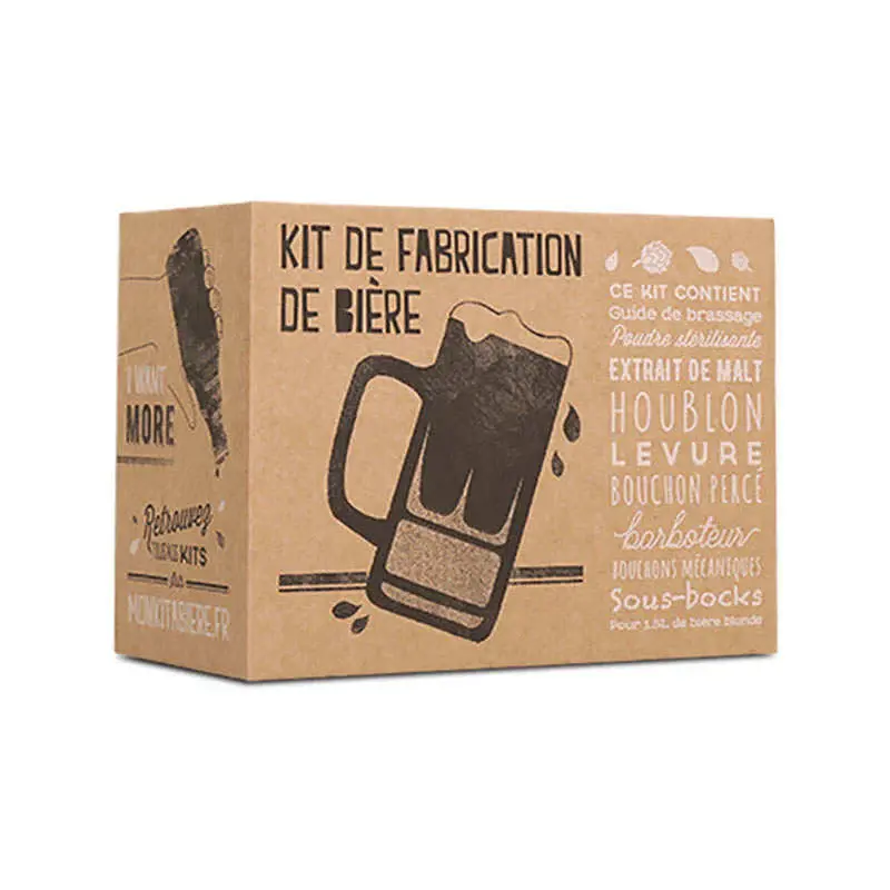 Kit découverte de brassage à la maison - Pour 1.5L de bière blonde Compatible con Alexa