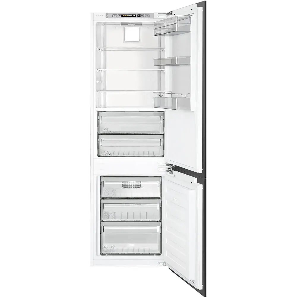 Lavadora de Carga Frontal Refrigerador Bottom Mount 60cm Smeg CB300U