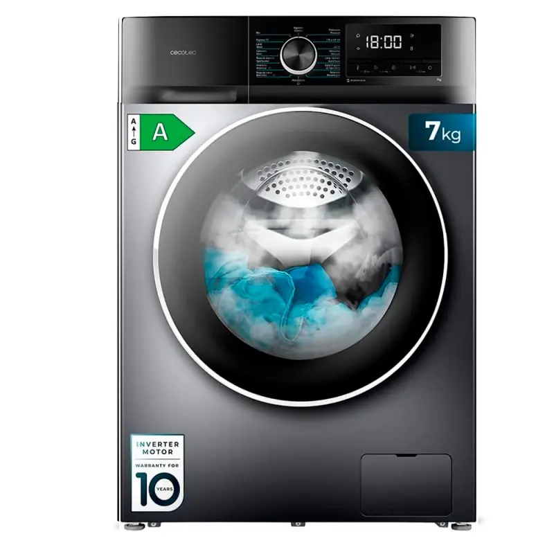 Lavadora cecotec dresscode 7500 inverter acerado | Envío Rápido y Gratis