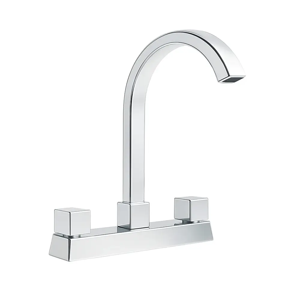 Mezcladora De Cocina 8" Latón con 5 ños de Garantí