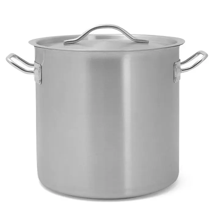 Microondas de Encimera Olla Alta C/Tapa 25 cm 12.3 Lt Acero Inoxidable