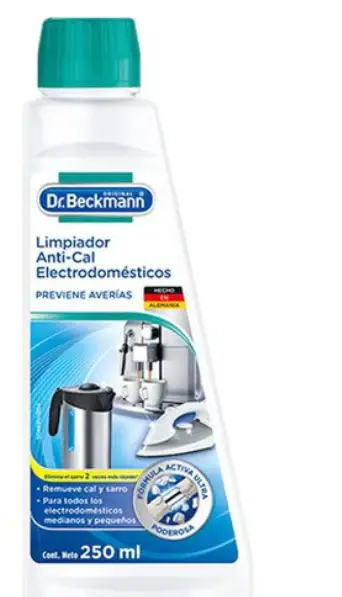 Purificador de Aire HEPA Dr. Beckmann Limpiador Anti-Cal Electrodomésticos 250 ml