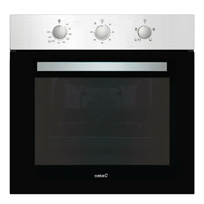Refrigerador de Dos Puertas Horno Cata SES7104X/C Inox 60 cm