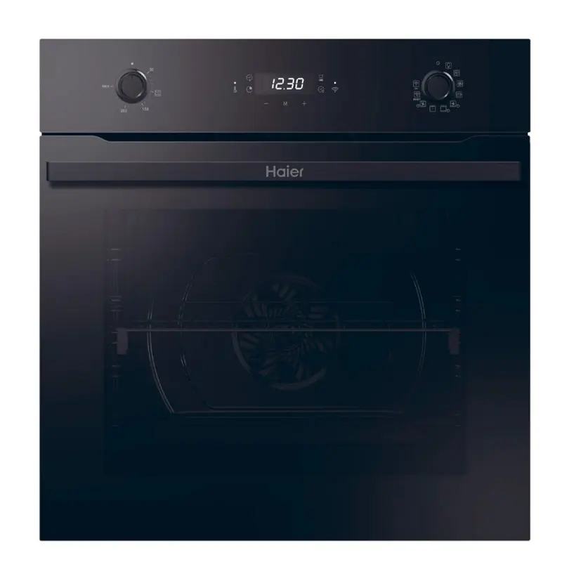 Refrigerador de Dos Puertas Horno haier hwo60sm2e01be negro hidrolítico