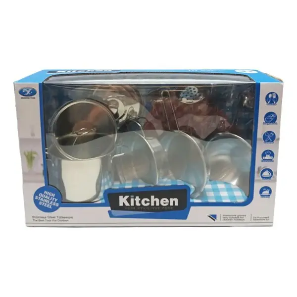 Set de cocina de metálico, 11 piezas, Calidad Premium con Certificación CE