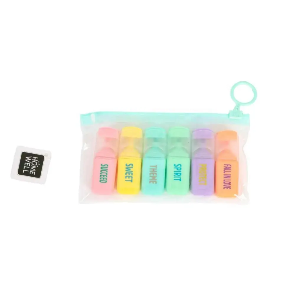 Set De 6 Marcadores Translúcidos Arcoíris 5 cms Homewell con 5 ños de Garantí