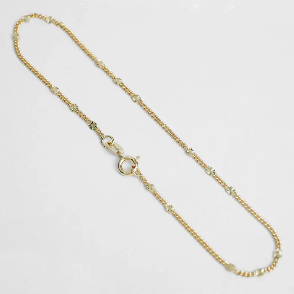 Tobillera Cubana Destello Sol ( 24.5 cms )