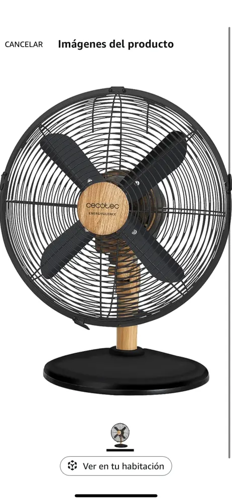 Ventilador de sobremesa 600 wooddesk con Temporizador Digital