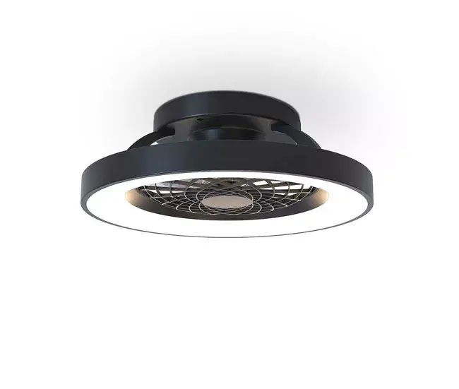 ventilador de techo acrilico color negro serie tibet compacto 53cm para Cocinas Pequeñas