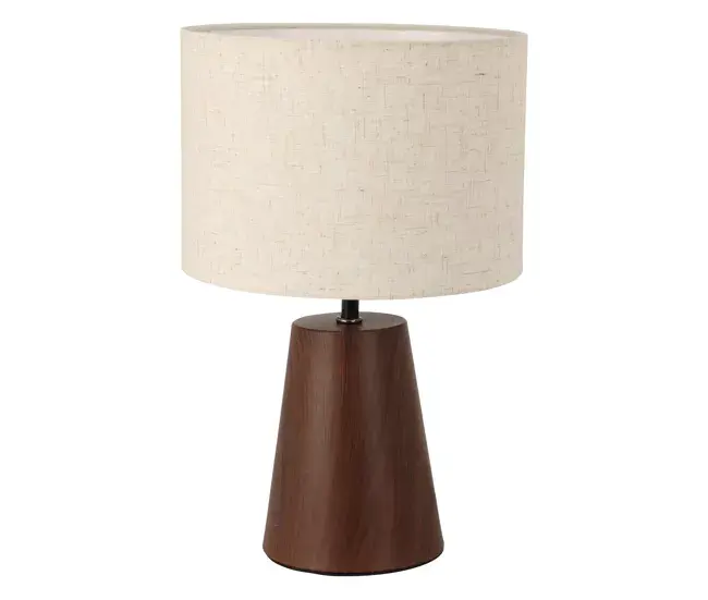 Well Home Lampara de sobremesa con base metálica Ø23x26,5cm en Acero Inoxidable